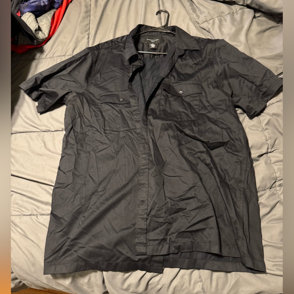 Big and tall Men's short sleeve button up
